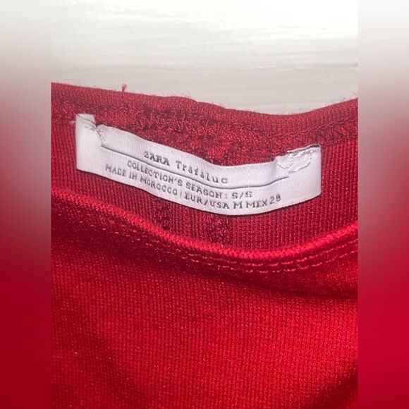 Zara Trafaluc Marilyn Red bodycon  midi midi Size M - Picture 3 of 7